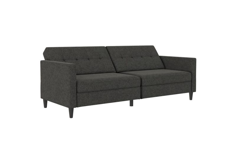 Vuodesohva Hartford 203x83x82 cm, Antrasiitti, Pellavakankaan näköinen (100% polyesteri) - 203x83x82 cm, Antrasiitti, Pellavakankaan näköinen (100% polyesteri) - Huonekalut - Sohva - Vuodesohva - 3 istuttava vuodesohva