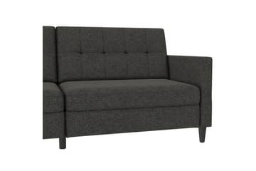 Vuodesohva Hartford 203x83x82 cm, Antrasiitti, Pellavakankaan näköinen (100% polyesteri) - 203x83x82 cm, Antrasiitti, Pellavakankaan näköinen (100% polyesteri) - Huonekalut - Sohva - Vuodesohva - 3 istuttava vuodesohva