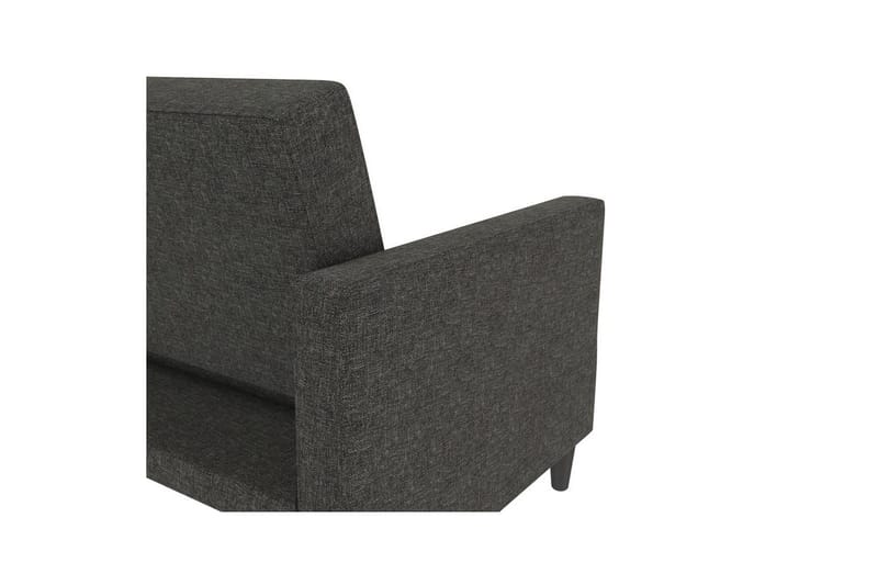 Vuodesohva Hartford 203x83x82 cm, Antrasiitti, Pellavakankaan näköinen (100% polyesteri) - 203x83x82 cm, Antrasiitti, Pellavakankaan näköinen (100% polyesteri) - Huonekalut - Sohva - Vuodesohva - 3 istuttava vuodesohva