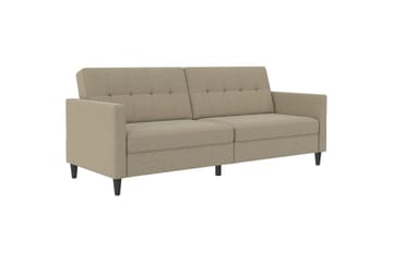 Vuodesohva Hartford 203x83x82 cm, Cappucino, Pellavakankaan näköinen (100% polyesteri)