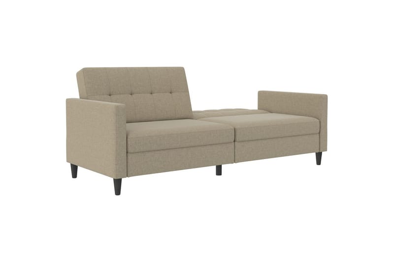 Vuodesohva Hartford 203x83x82 cm, Cappucino, Pellavakankaan näköinen (100% polyesteri) - 203x83x82 cm, Cappucino, Pellavakankaan näköinen (100% polyesteri) - Huonekalut - Sohva - Vuodesohva