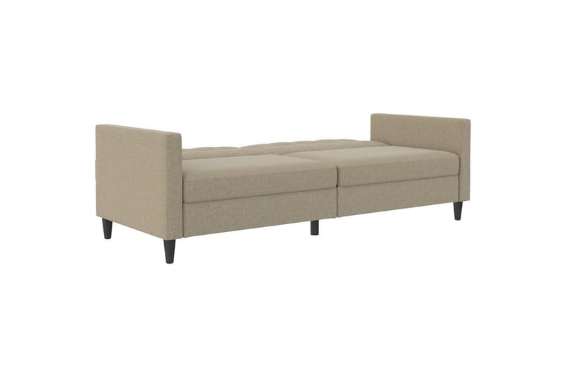 Vuodesohva Hartford 203x83x82 cm, Cappucino, Pellavakankaan näköinen (100% polyesteri) - 203x83x82 cm, Cappucino, Pellavakankaan näköinen (100% polyesteri) - Huonekalut - Sohva - Vuodesohva