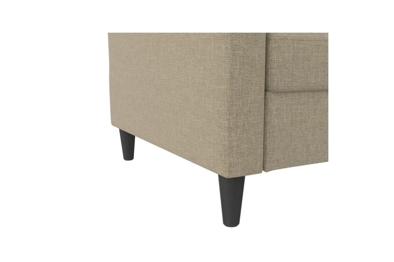 Vuodesohva Hartford 203x83x82 cm, Cappucino, Pellavakankaan näköinen (100% polyesteri) - 203x83x82 cm, Cappucino, Pellavakankaan näköinen (100% polyesteri) - Huonekalut - Sohva - Vuodesohva
