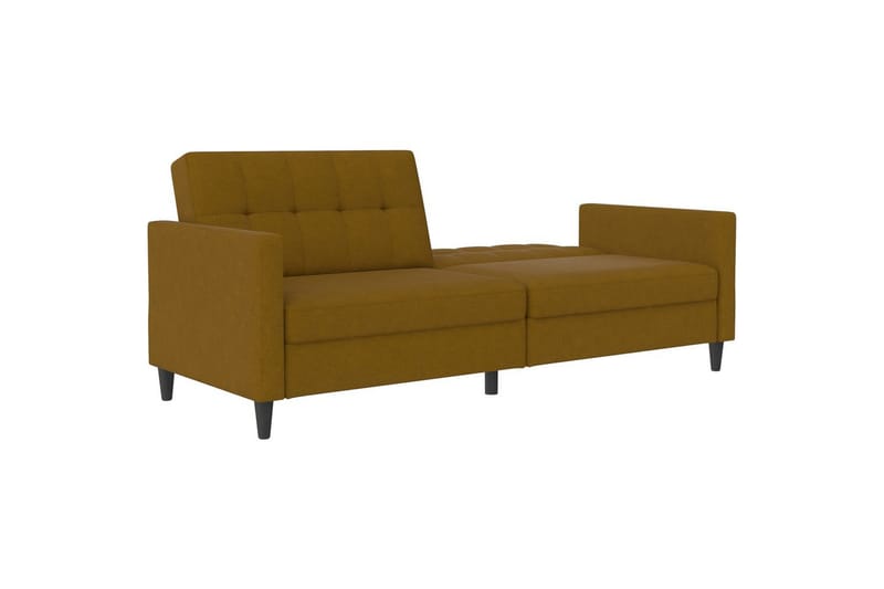 Vuodesohva Hartford 203x83x82 cm, Curry, Pellavakankaan näköinen (100% polyesteri) - 203x83x82 cm, Curry, Pellavakankaan näköinen (100% polyesteri) - Huonekalut - Sohva - Vuodesohva