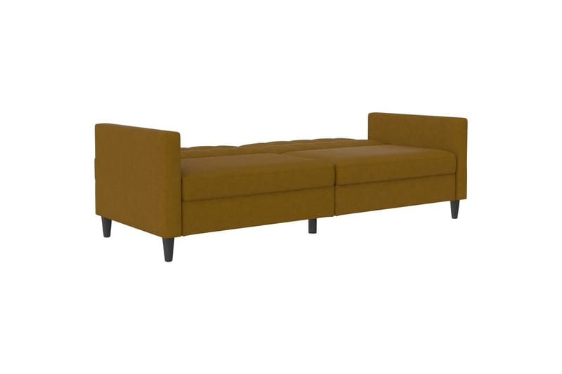 Vuodesohva Hartford 203x83x82 cm, Curry, Pellavakankaan näköinen (100% polyesteri) - 203x83x82 cm, Curry, Pellavakankaan näköinen (100% polyesteri) - Huonekalut - Sohva - Vuodesohva
