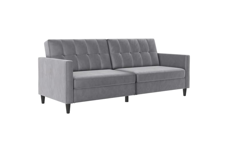 Vuodesohva Hartford 203x83x82 cm, Harmaa, Sametti - 203x83x82 cm, Harmaa, Sametti - Huonekalut - Sohva - Vuodesohva