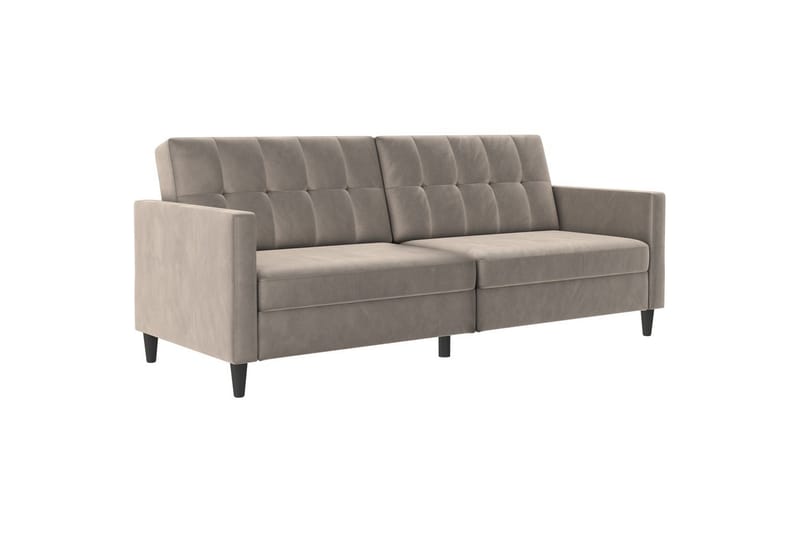 Vuodesohva Hartford 203x83x82 cm, Taupe, Sametti - 203x83x82 cm, Taupe, Sametti - Huonekalut - Sohva - Vuodesohva