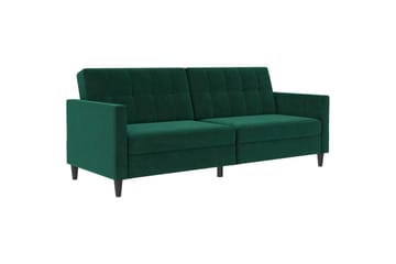 Vuodesohva Hartford 203x83x82 cm, Tummanvihreä, Sametti