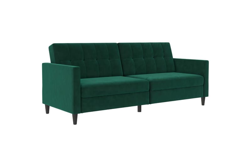 Vuodesohva Hartford 203x83x82 cm, Tummanvihreä, Sametti - 203x83x82 cm, Tummanvihreä, Sametti - Huonekalut - Sohva - Vuodesohva
