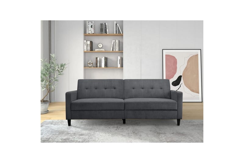 Vuodesohva Hartford II 203x83x82 cm, Antrasiitti - 203x83x82 cm, Antrasiitti - Huonekalut - Sohva - Vuodesohva