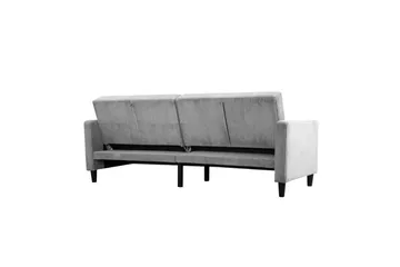 Vuodesohva Hartford II 203x83x82 cm, Harmaa - 203x83x82 cm, Harmaa - Huonekalut - Sohva - Vuodesohva - 3 istuttava vuodesohva