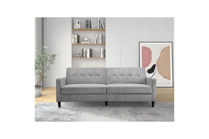 Vuodesohva Hartford II 203x83x82 cm, Harmaa - 203x83x82 cm, Harmaa - Huonekalut - Sohva - Vuodesohva