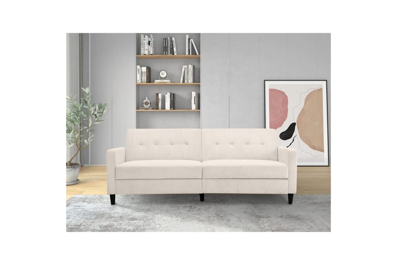 Vuodesohva Hartford II 203x83x82 cm, Kermanvärinen - 203x83x82 cm, Kermanvärinen - Huonekalut - Sohva - Vuodesohva