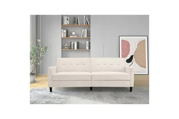 Vuodesohva Hartford II 203x83x82 cm, Kermanvärinen - 203x83x82 cm, Kermanvärinen - Huonekalut - Sohva - Vuodesohva - 3 istuttava vuodesohva