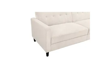 Vuodesohva Hartford II 203x83x82 cm, Kermanvärinen - 203x83x82 cm, Kermanvärinen - Huonekalut - Sohva - Vuodesohva - 3 istuttava vuodesohva