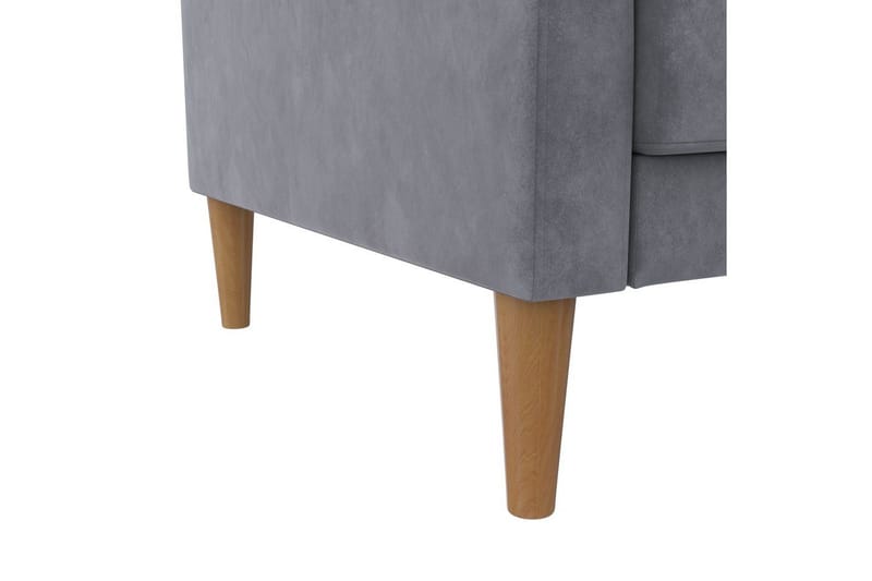 Vuodesohva Lilly Antrasiitti, Sametti - Antrasiitti, Sametti - Huonekalut - Sohva - Vuodesohva - 3 istuttava vuodesohva