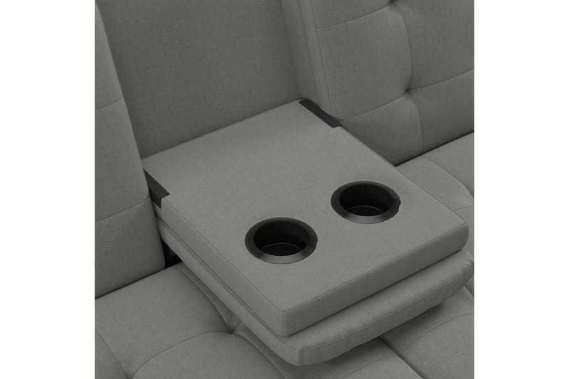 Vuodesohva Maine Harmaa kangas - Harmaa kangas - Huonekalut - Sohva - Vuodesohva - 3 istuttava vuodesohva