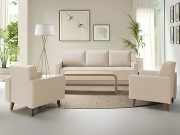 Vuodesohvaryhmä OVIEDO Verita 03 - beige - Huonekalut - Sohva - Sohvaryhmä