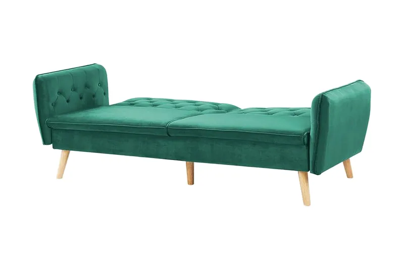 2:n ist Vuodesohva Keianes - Sametti / tummanvihreä - Huonekalut - Sohva - Vuodesohva - 2 istuttava vuodesohva