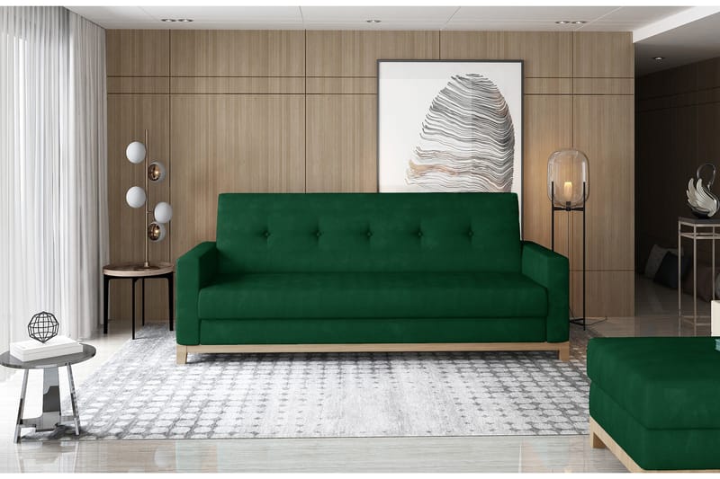 2:n ist Vuodesohva Poniente - Vihreä - Huonekalut - Sohva - Vuodesohva - 2 istuttava vuodesohva