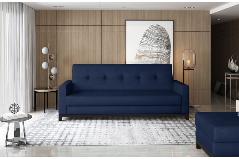 2:n ist Vuodesohva Poniente - Sininen - Huonekalut - Sohva - Vuodesohva - 2 istuttava vuodesohva