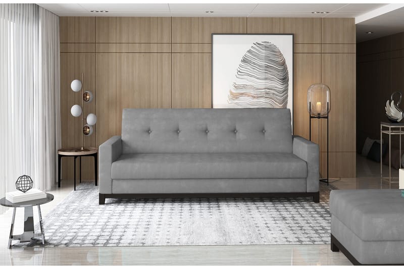 2:n ist Vuodesohva Poniente - Harmaa - Huonekalut - Sohva - Vuodesohva - 2 istuttava vuodesohva