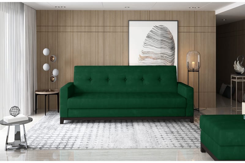 2:n ist Vuodesohva Poniente - Vihreä - Huonekalut - Sohva - Vuodesohva - 2 istuttava vuodesohva