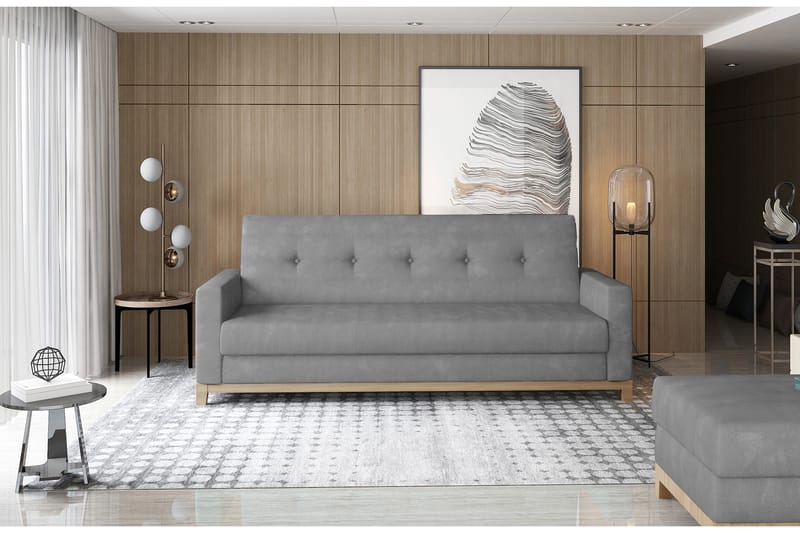 2:n ist Vuodesohva Poniente - Harmaa - Huonekalut - Sohva - Vuodesohva - 2 istuttava vuodesohva