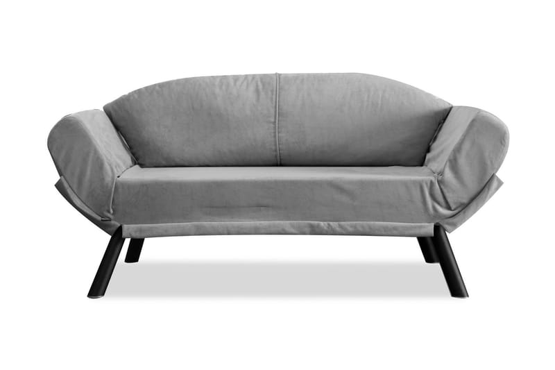 Albertina 2-istuttava vuodesohva 75x210 cm kankaalla - Harmaa - Huonekalut - Sohva - Vuodesohva - 2 istuttava vuodesohva