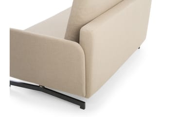 Belfast 2-istuttava taitettava suorakaiteen muotoinen vuodesohva 140x197 cm kangasta - Beige - Huonekalut - Sohva - Vuodesohva - 2 istuttava vuodesohva
