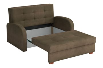 Bensbyn 2-istuttava vuodesohva 112x196 cm säilytystilalla kangasta - Punainen - Huonekalut - Sohva - Vuodesohva - 2 istuttava vuodesohva
