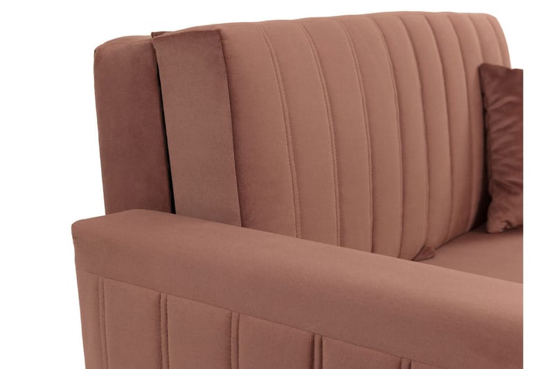 Bensbyn 2-istuttava vuodesohva 132x196 cm vuodettava pystysuoraan ommeltu kangasta - Harmaa - Huonekalut - Sohva - Vuodesohva - 2 istuttava vuodesohva