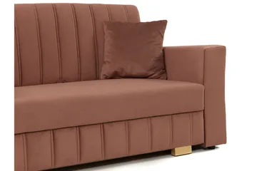Bensbyn 2-istuttava vuodesohva 132x196 cm vuodettava pystysuoraan ommeltu kangasta - Harmaa - Huonekalut - Sohva - Vuodesohva - 2 istuttava vuodesohva