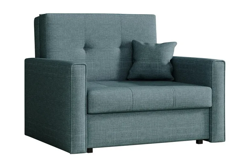 Bensbyn 2-istuttava vuodesohva 80x196 cm säilytystilalla kangasta, Vihreä