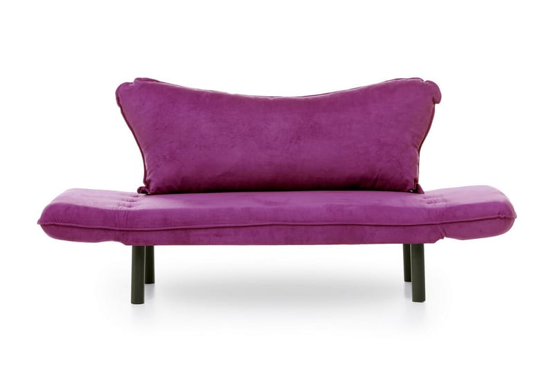 Mezonzo 2-istuttava vuodesohva 65x180 cm samettia - Violetti - Huonekalut - Sohva - Vuodesohva - 2 istuttava vuodesohva