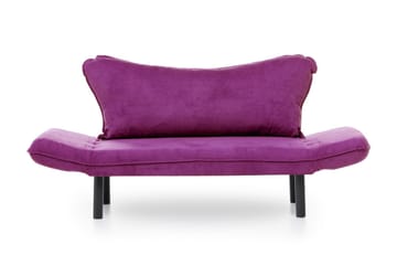 Mezonzo 2-istuttava vuodesohva 65x180 cm samettia - Violetti - Huonekalut - Sohva - Vuodesohva - 2 istuttava vuodesohva