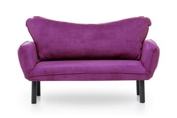 Mezonzo 2-istuttava vuodesohva 65x180 cm samettia - Violetti - Huonekalut - Sohva - Vuodesohva - 2 istuttava vuodesohva