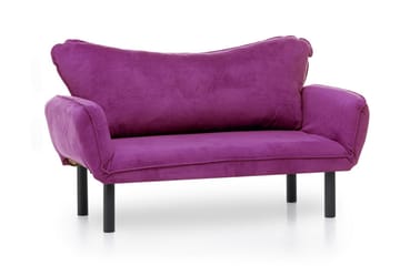 Mezonzo 2-istuttava vuodesohva 65x180 cm samettia - Violetti - Huonekalut - Sohva - Vuodesohva - 2 istuttava vuodesohva