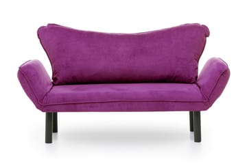 Mezonzo 2-istuttava vuodesohva 65x180 cm samettia - Violetti - Huonekalut - Sohva - Vuodesohva - 2 istuttava vuodesohva