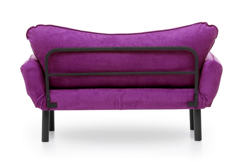 Mezonzo 2-istuttava vuodesohva 65x180 cm samettia - Violetti - Huonekalut - Sohva - Vuodesohva - 2 istuttava vuodesohva