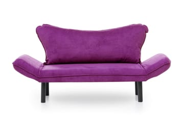 Mezonzo 2-istuttava vuodesohva 65x180 cm samettia - Violetti - Huonekalut - Sohva - Vuodesohva - 2 istuttava vuodesohva