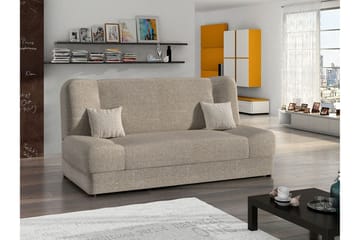 Redes 2-istuttava suorakaiteen muotoinen vuodesohva 116x195 cm säilytystilalla kangasverhoilulla - Beige - Huonekalut - Sohva - Vuodesohva - 2 istuttava vuodesohva