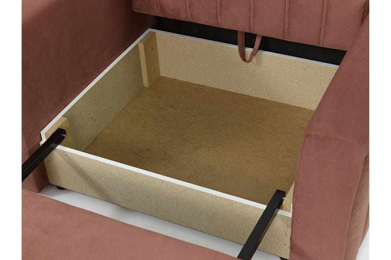 Sohva Mossared - Roosa - Huonekalut - Sohva - Vuodesohva - 2 istuttava vuodesohva