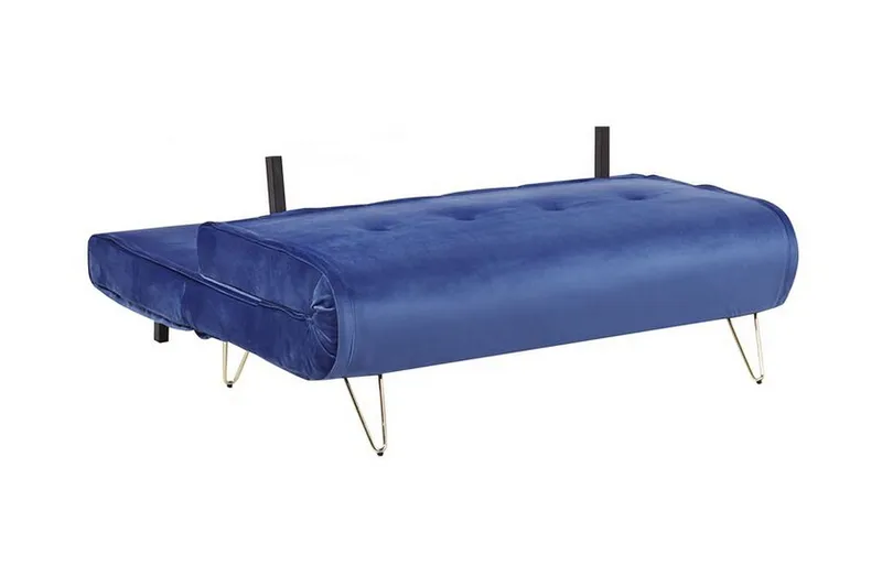 Sohva Vestfold 2:n ist Sametti Laivastonsininen - Sininen - Huonekalut - Sohva - Vuodesohva - 2 istuttava vuodesohva