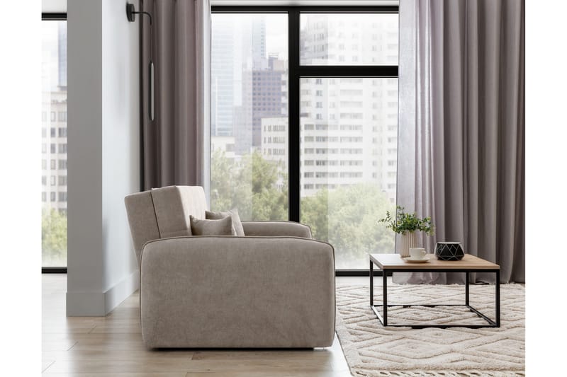 Vuodesohva Bandana säilytyksellä 2:n ist - Beige - Huonekalut - Sohva - Vuodesohva - 2 istuttava vuodesohva