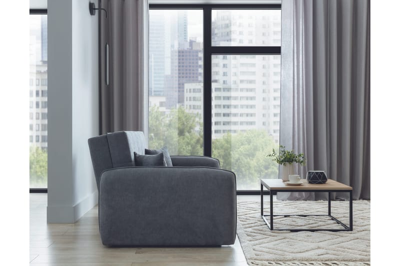 Vuodesohva Bandana säilytyksellä 2:n ist - Harmaa - Huonekalut - Sohva - Vuodesohva - 2 istuttava vuodesohva