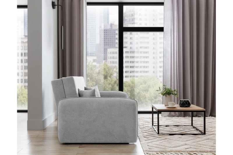 Vuodesohva Bandana säilytyksellä 2:n ist - Harmaa - Huonekalut - Sohva - Vuodesohva - 2 istuttava vuodesohva