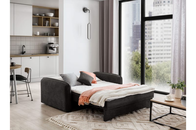 Vuodesohva Bandana säilytyksellä 2:n ist - Tummanharmaa - Huonekalut - Sohva - Vuodesohva - 2 istuttava vuodesohva