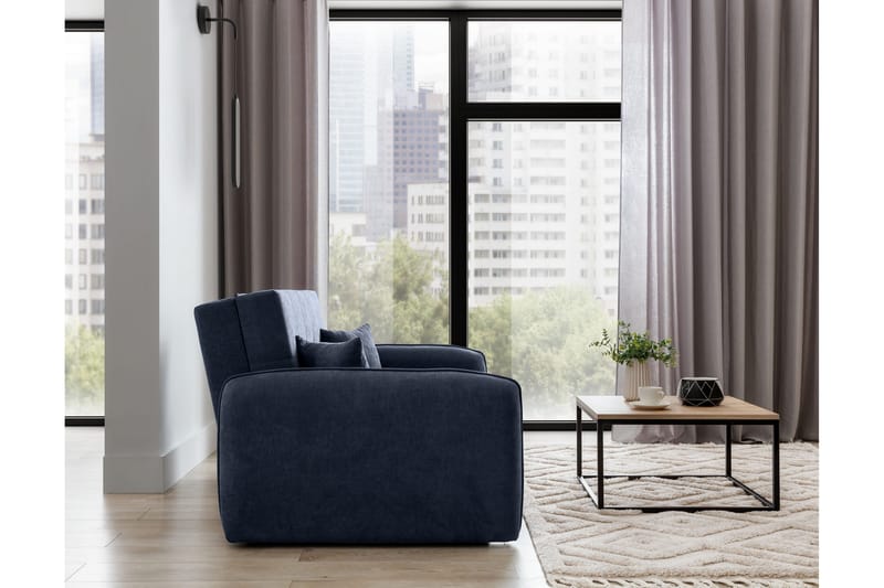 Vuodesohva Bandana säilytyksellä 2:n ist - Tummansininen - Huonekalut - Sohva - Vuodesohva - 2 istuttava vuodesohva