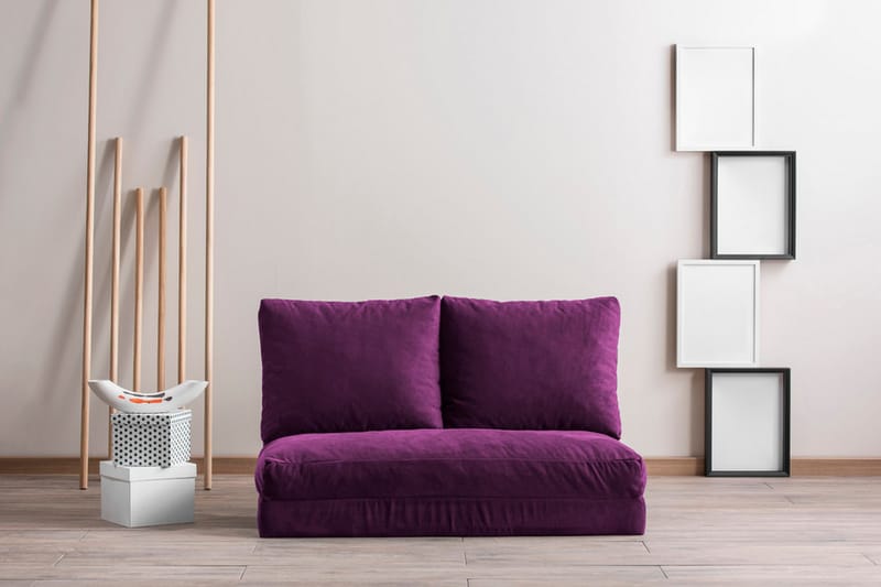 Vuodesohva Florentine 2:n ist 120x185 - Liila - Huonekalut - Sohva - Vuodesohva - 2 istuttava vuodesohva
